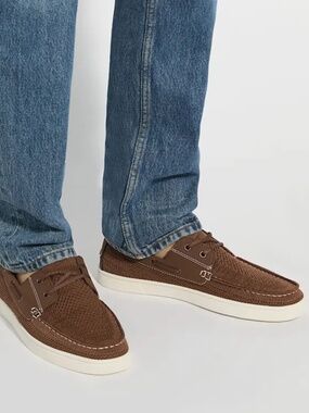 Dune London Burner Knit Boat Shoes